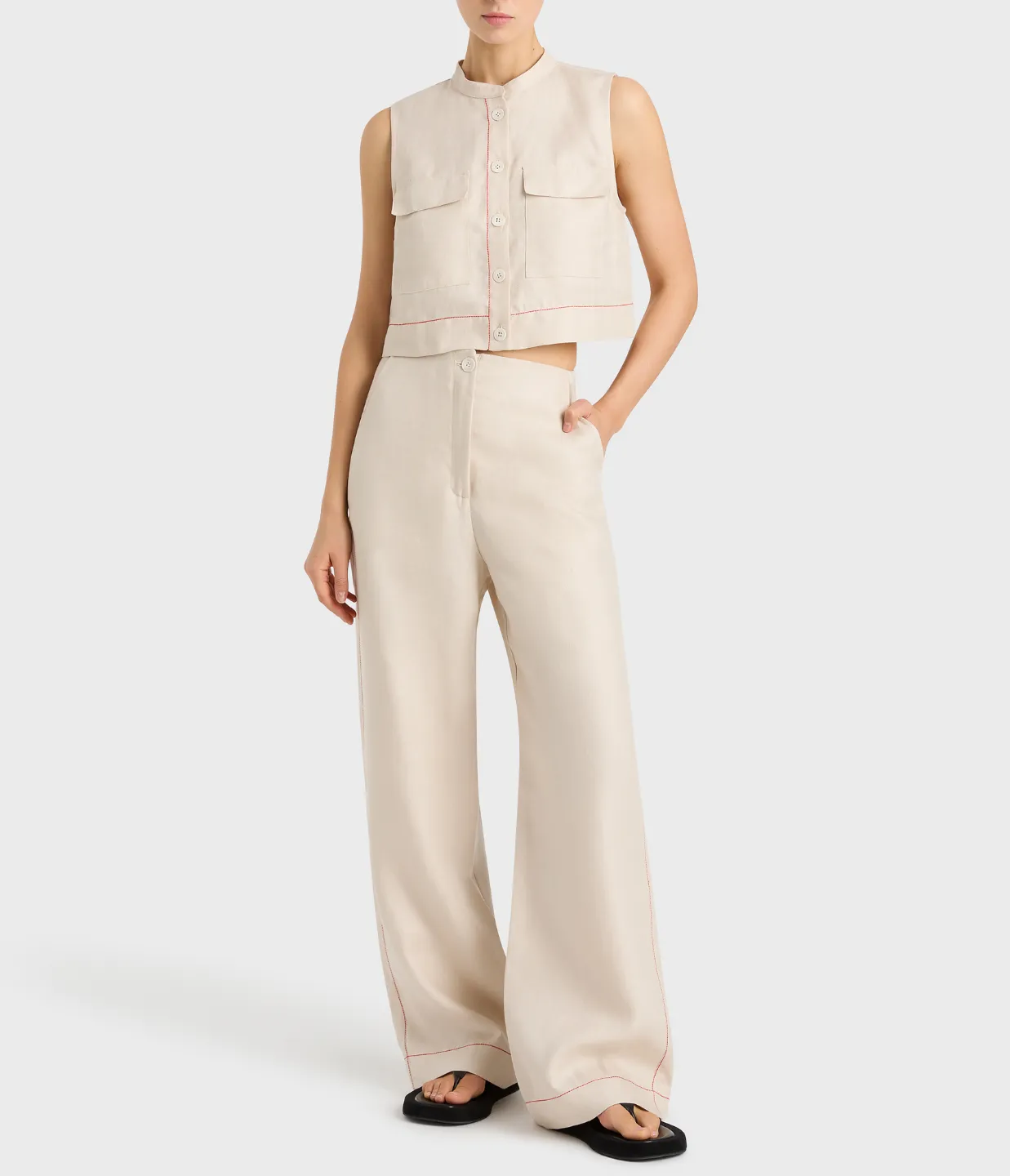 Delphi Tailored Pant in Sand