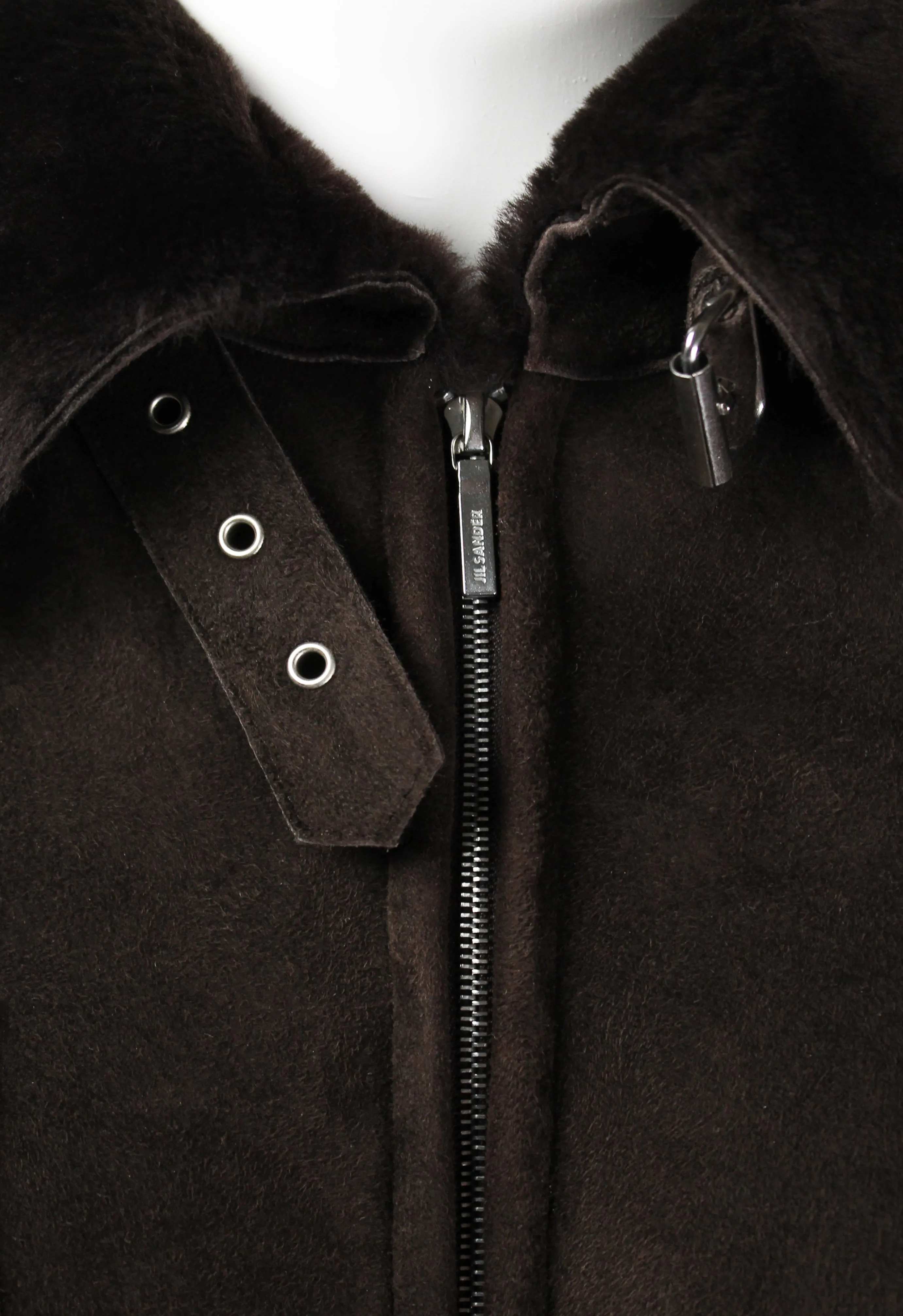 JIL SANDER SHEARLING BUCKLE JACKET