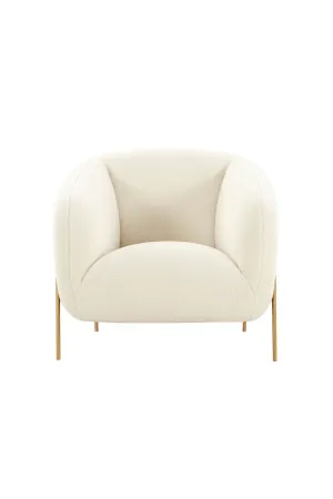 Kandra Cream Shearling Accent Chair by Inspire Me! Home Decor