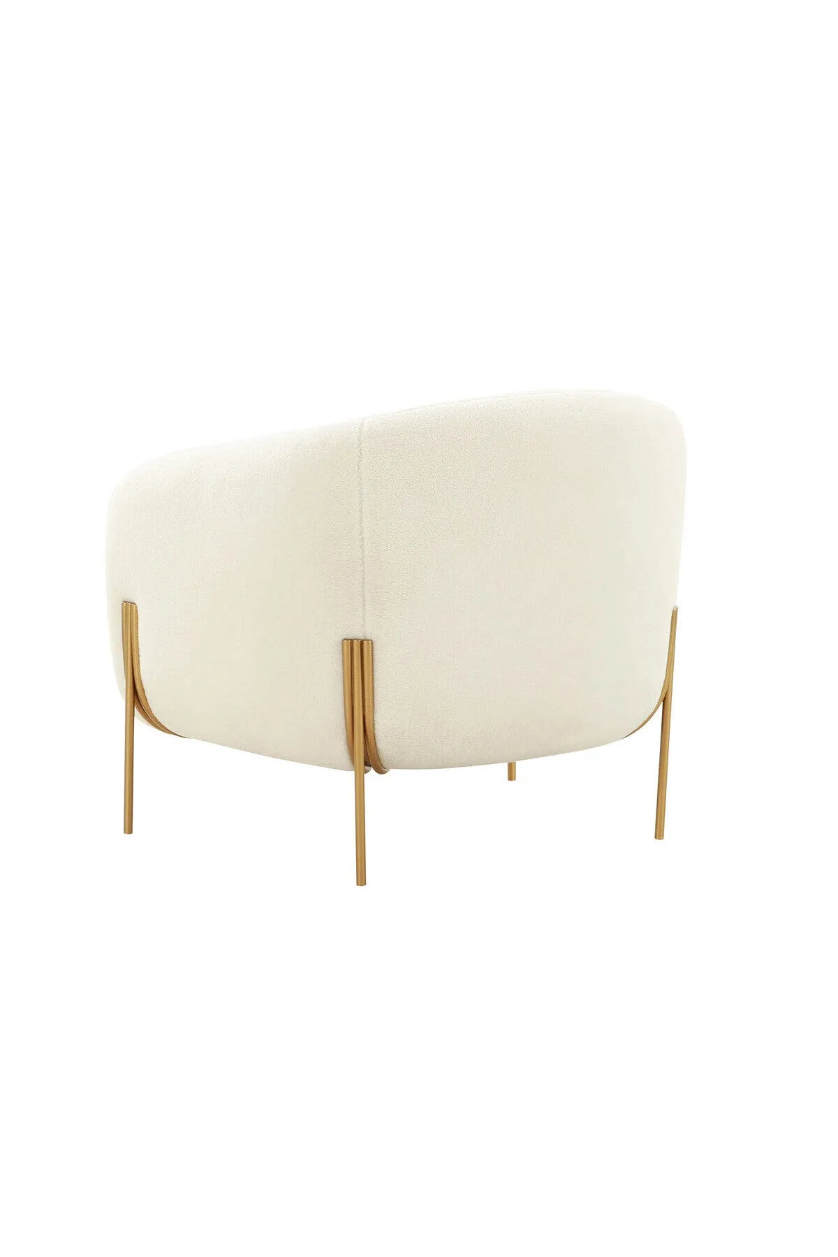 Kandra Cream Shearling Accent Chair by Inspire Me! Home Decor