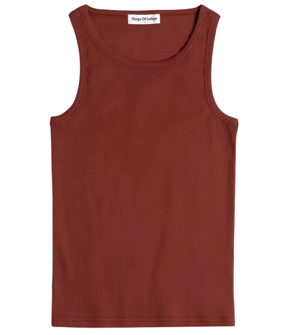 KINGS OF INDIGO Kerry tank top madder brown women
