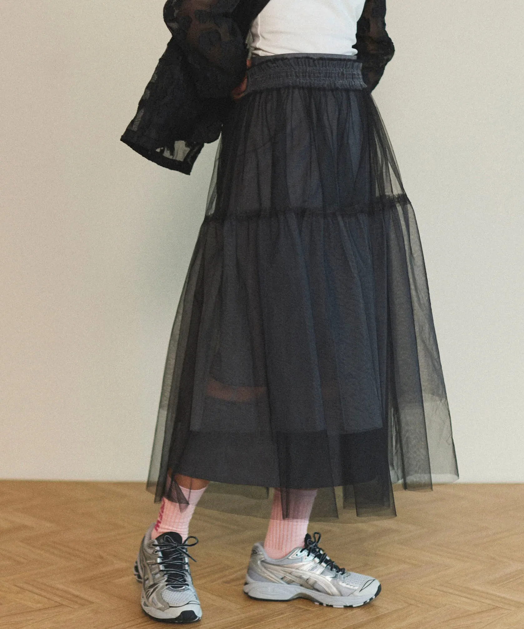 Layered A-line Slirt