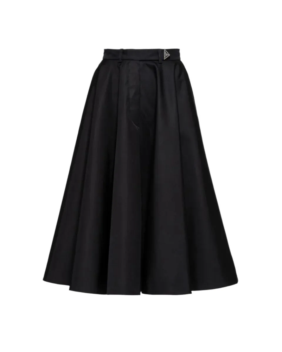 RE-NYLON PLEATED SKIRT