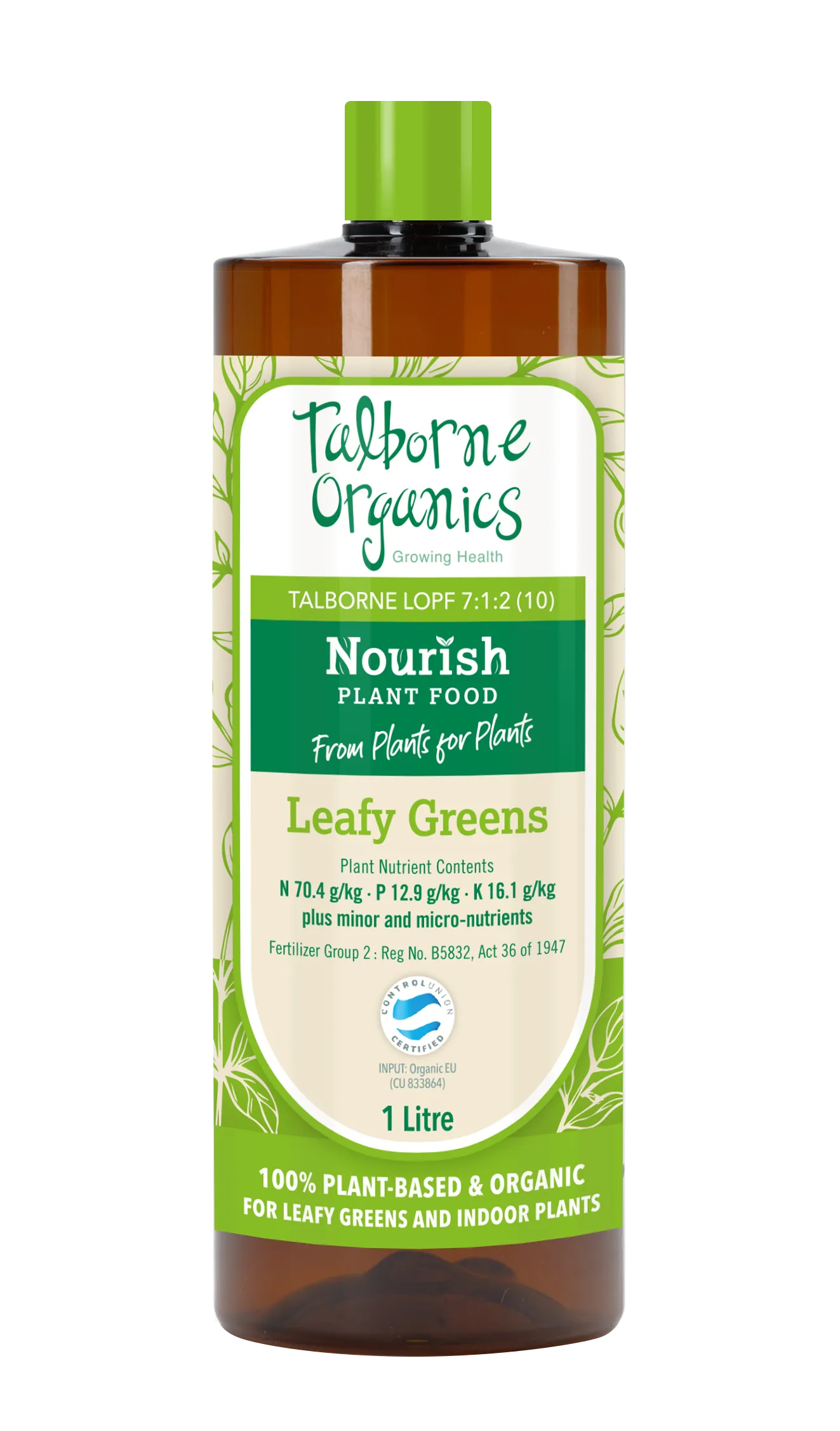 Talborne Nourish Leafy Greens 7:1:2 - Organic Soil / Hydroponic Nutrients