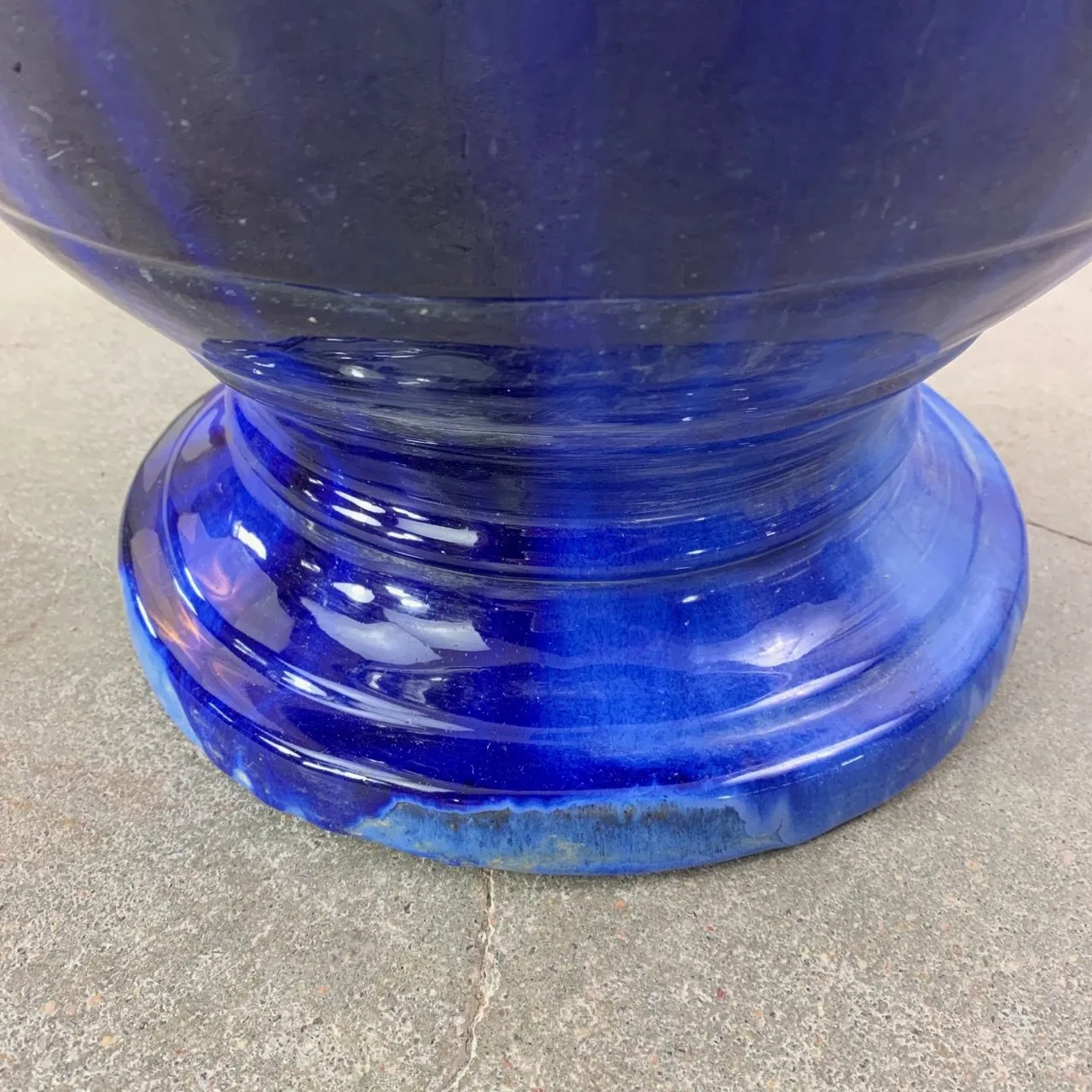 Urn Ceramic Pot, Planter, Blue