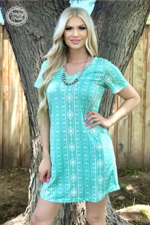 Walking In Turquoise Dress*